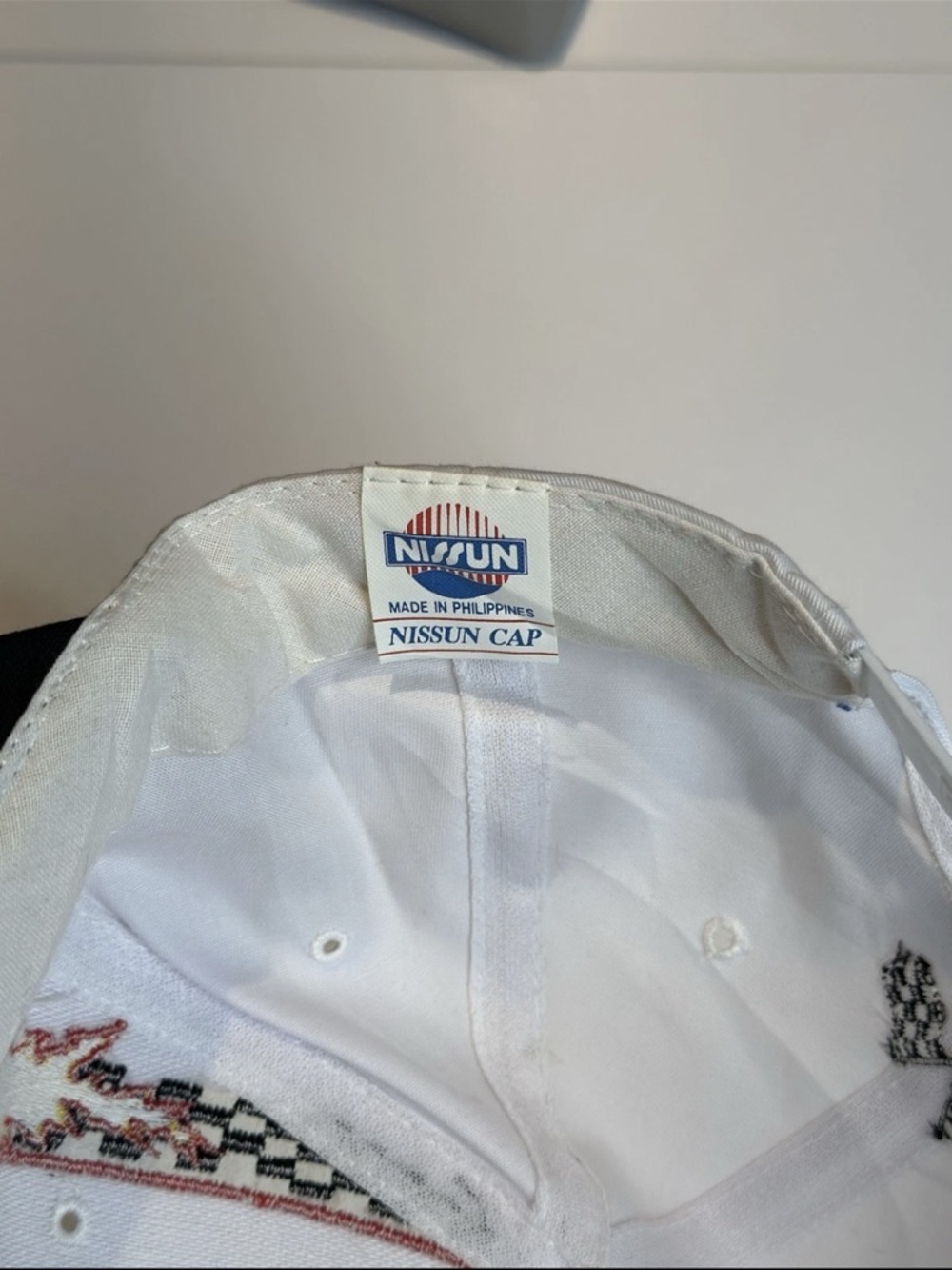 AT&T Business White & Black Racing Patch Cap - Picture 5 of 5